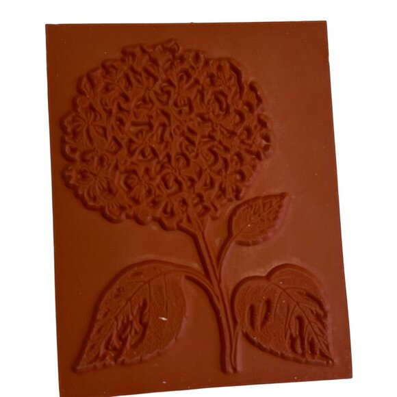 Stipple Hydrangea Rubber Stamp By Stampin Up! 2001 Floral Design Wood Mounted Cr - Picture 2 of 2